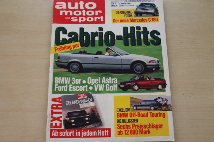 Deckblatt Auto Motor und Sport (04/1993)